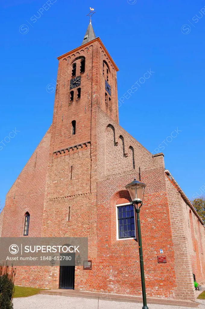Church in Limmen, North Holland, Netherlands, Europe, PublicGround