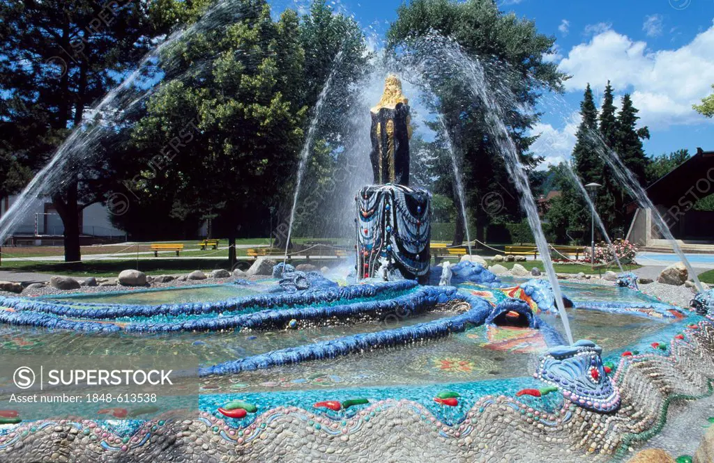 Moses Fountain by Ernst Fuchs, Baernbach, Styria, Austria, Europe