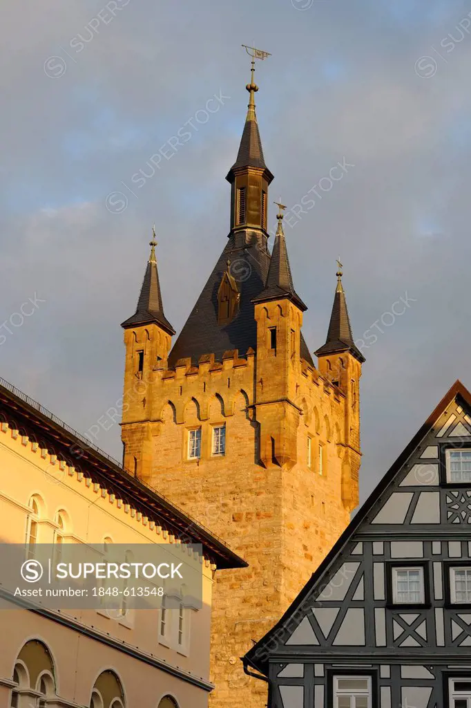 Blauer Turm keep, Bad Wimpfen, Baden-Wuerttemberg, Germany, Europe