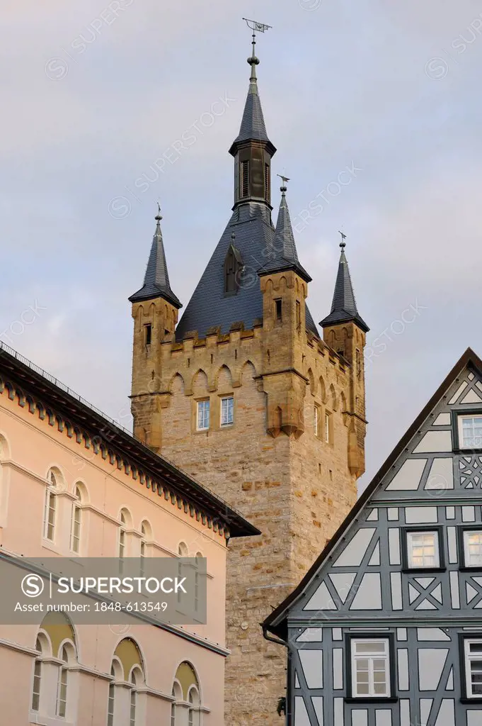 Blauer Turm keep, Bad Wimpfen, Baden-Wuerttemberg, Germany, Europe