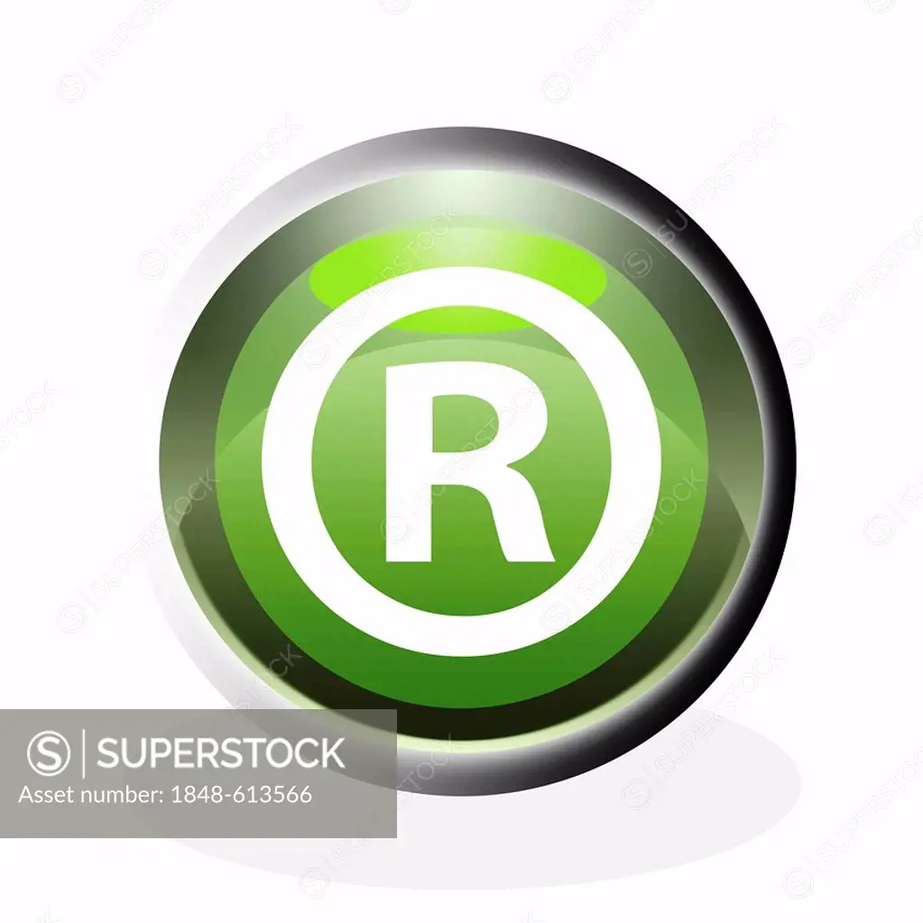 Green icon, r for registered