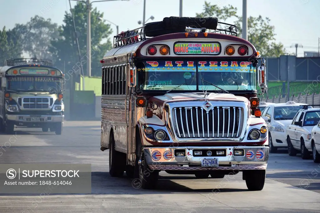 Public bus, Guatemala City, Guatemala, Central America