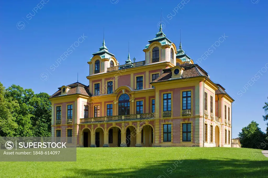 Schloss Favorite Palace, Ludwigsburg, Neckar, Baden-Wuerttemberg, Germany, Europe