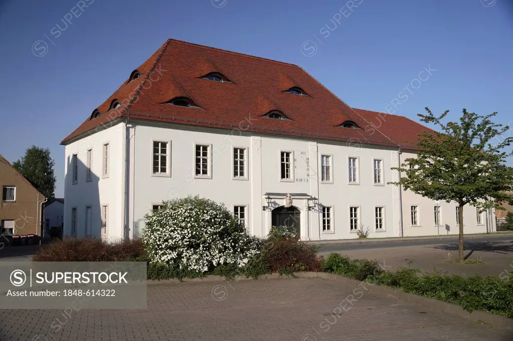Alte Post manor in Stauchitz near Riesa on the old post road, Saxony, Germany, Europe
