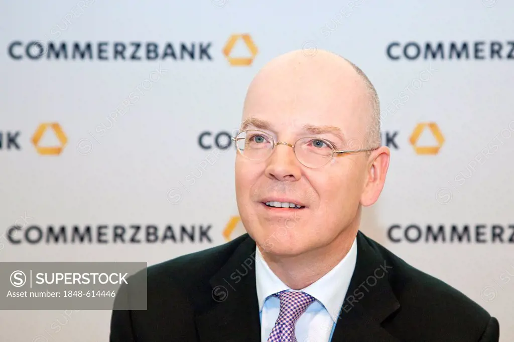 Martin Blessing, Chief Executice Officer, CEO, of Commerzbank AG during the financial statement press conference on 23.02.2011 in Frankfurt am Main, H...