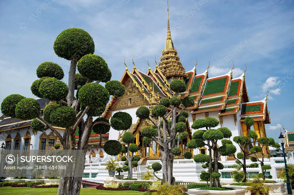 Phra Tinang Aporn Phimok Prasat Pavilion, Grand Palace, Bangkok, Thailand, Asia
