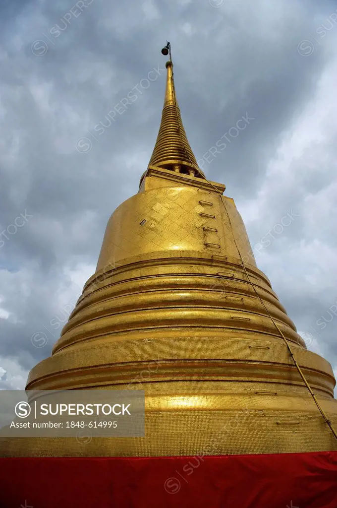 Phu Khao Thong, Golden Mount at Wat Saket, Bangkok, Thailand, Asia