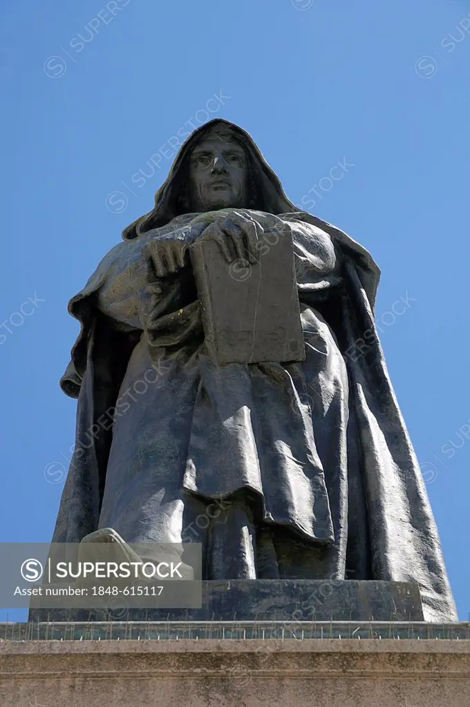 Giordano Bruno Monument, Piazza Campo de Fiori, Rome, Italy, Europe