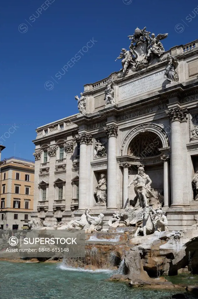 Fontana di Trevi, Trevi Fountain, Rome, Italy, Europe