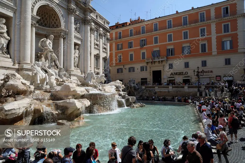 Fontana di Trevi, Trevi Fountain, Rome, Italy, Europe