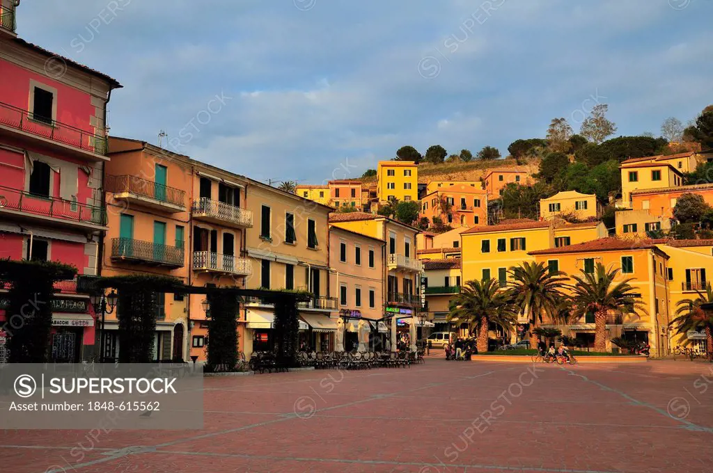 The old town of Porto Azzurro, Elba Island, Tuscany, Italy, Europe