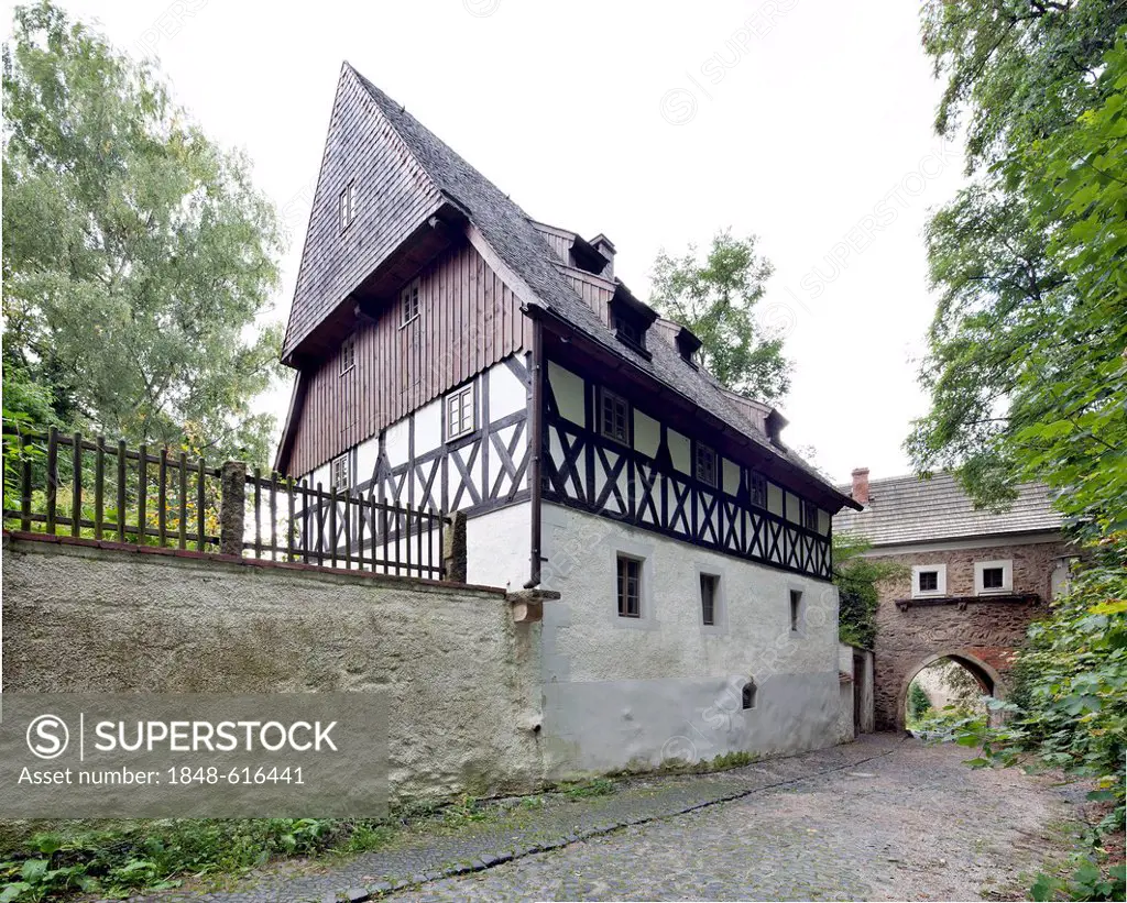 Finstertor gate, former executioner's house, Goerlitz, Upper Lusatia, Lusatia, Saxony, Germany, Europe, PublicGround