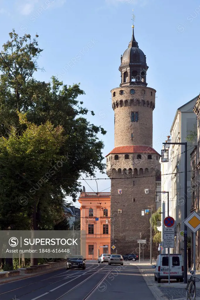 Reichenbacher Turm tower, Goerlitz, Upper Lusatia, Lusatia, Saxony, Germany, Europe, PublicGround