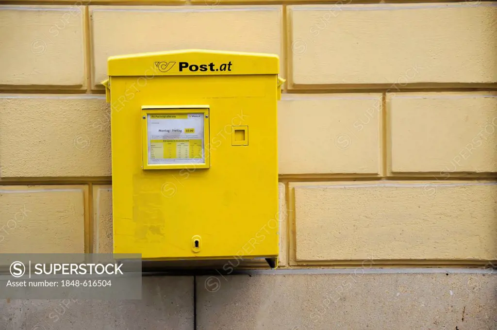 Post.at, mailbox, Vienna, Austria, Europe
