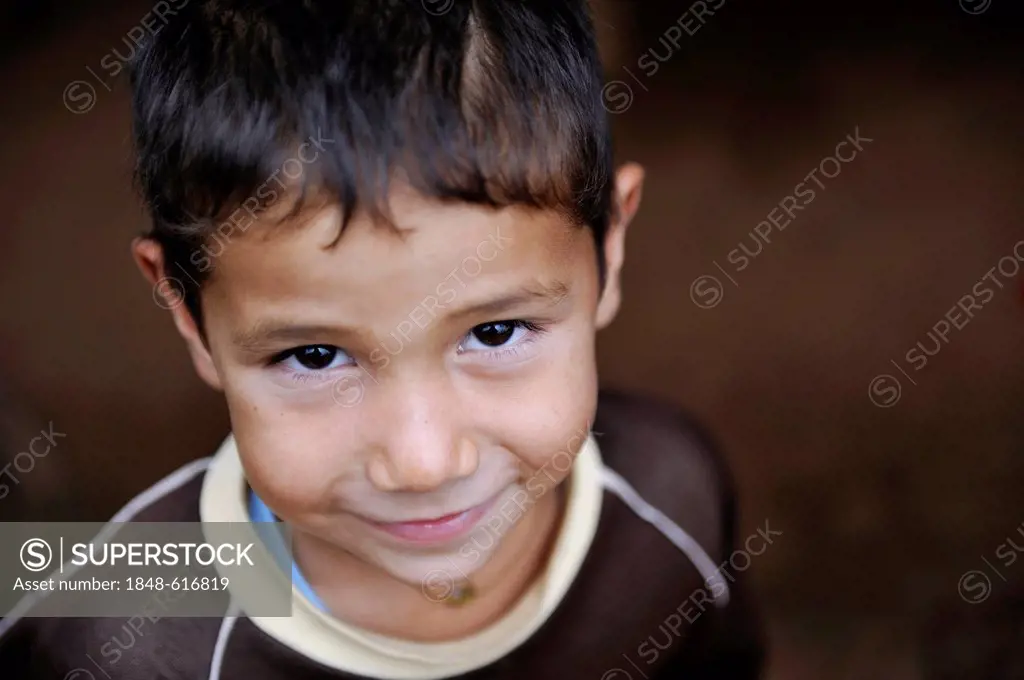 Boy, portrait, Comunidad Martillo, Caaguazu, Paraguay, South America