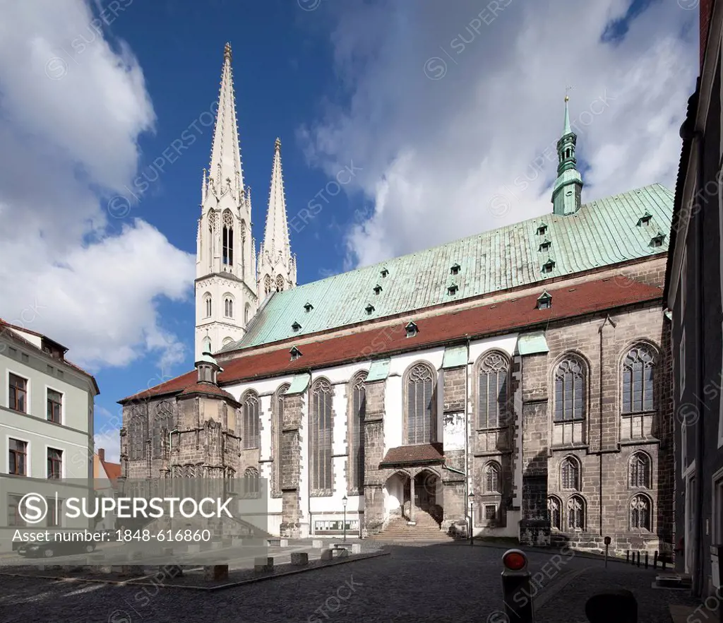Parish church of St. Peter and Paul, Goerlitz, Upper Lusatia, Lusatia, Saxony, Germany, Europe, PublicGround