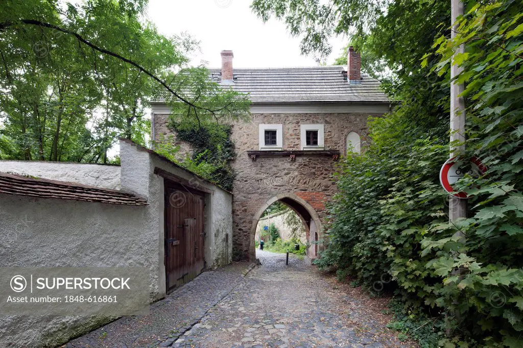 Finstertor gate, youth building works of the German Foundation for Monument Protection, Goerlitz, Upper Lusatia, Lusatia, Saxony, Germany, Europe, Pub...