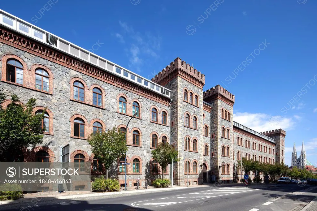 District Office and City Council of Goerlitz, former fighters' barracks, Goerlitz, Upper Lusatia, Lusatia, Saxony, Germany, Europe, PublicGround