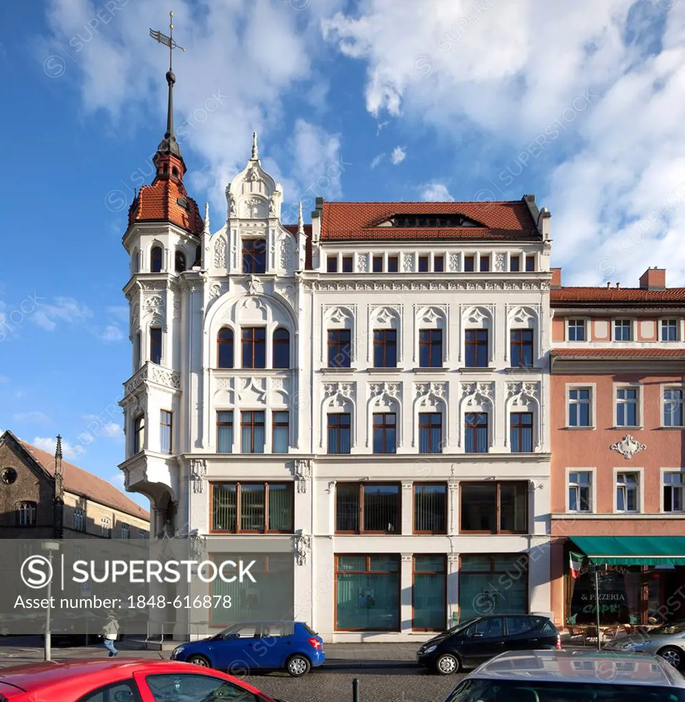 Historic commercial building, Obermarkt square, Goerlitz, Upper Lusatia, Lusatia, Saxony, Germany, Europe, PublicGround