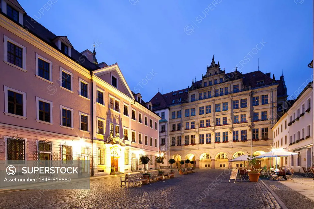 New town hall, Untermarkt square, Goerlitz, Upper Lusatia, Lusatia, Saxony, Germany, Europe, PublicGround