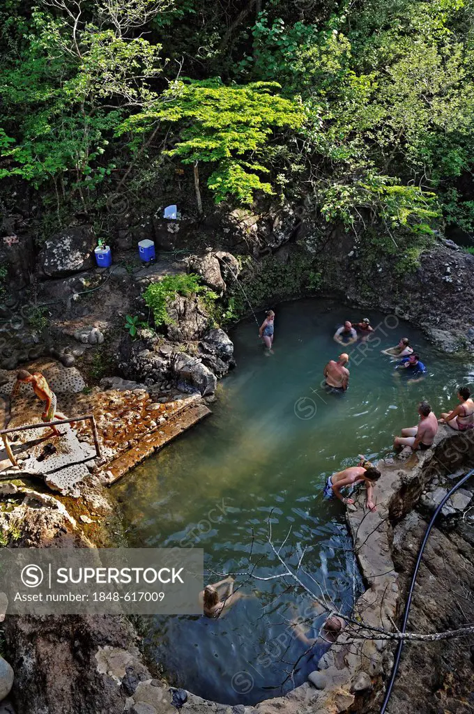 Hot springs near the Hacienda Guachipelin, near Liberia, Guanacaste province, Costa Rica, Central America