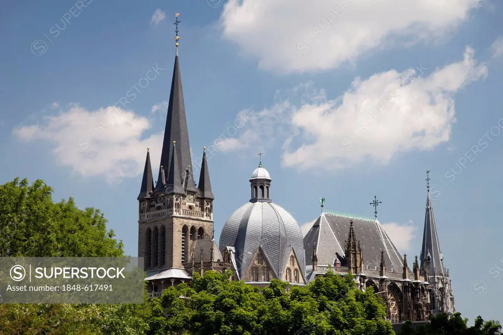 Aachen Cathedral, Aachen, Rhineland, North Rhine-Westphalia, Germany, Europe