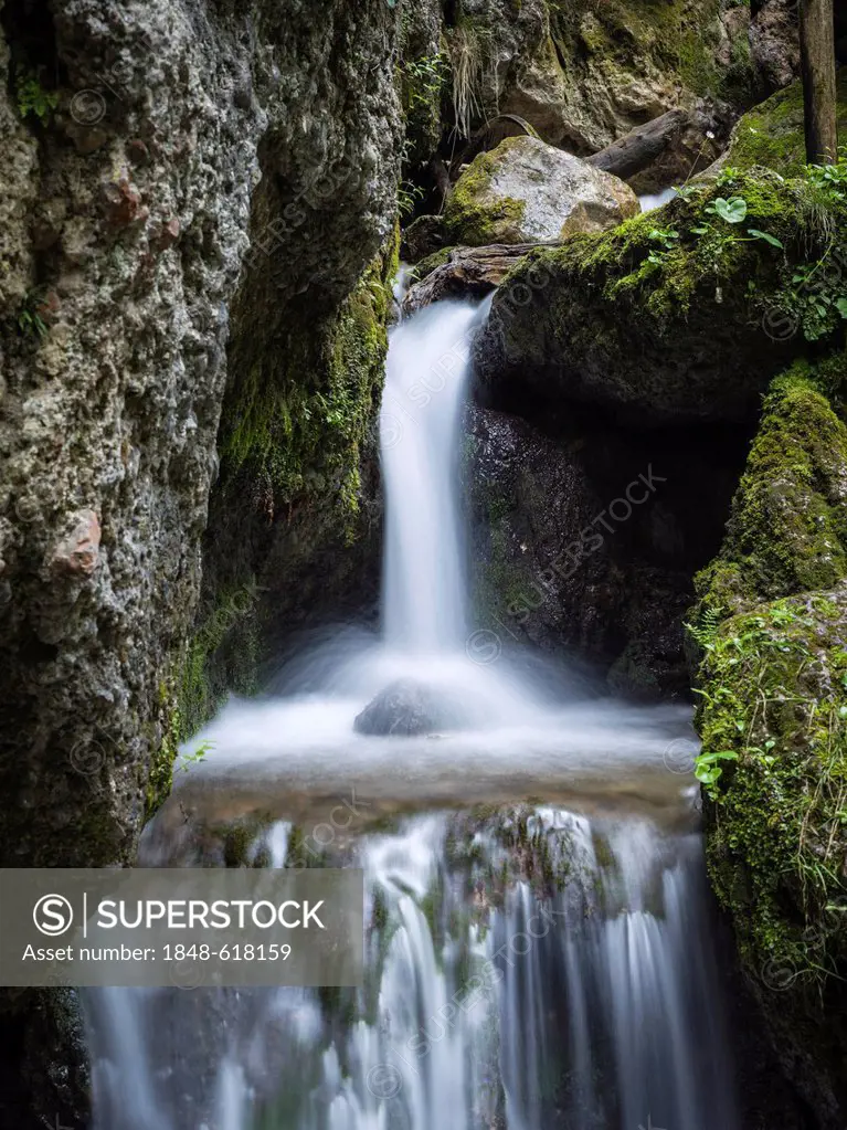 Hinang waterfalls, Upper Allgaeu, Swabia, Bavaria, Germany, Europe