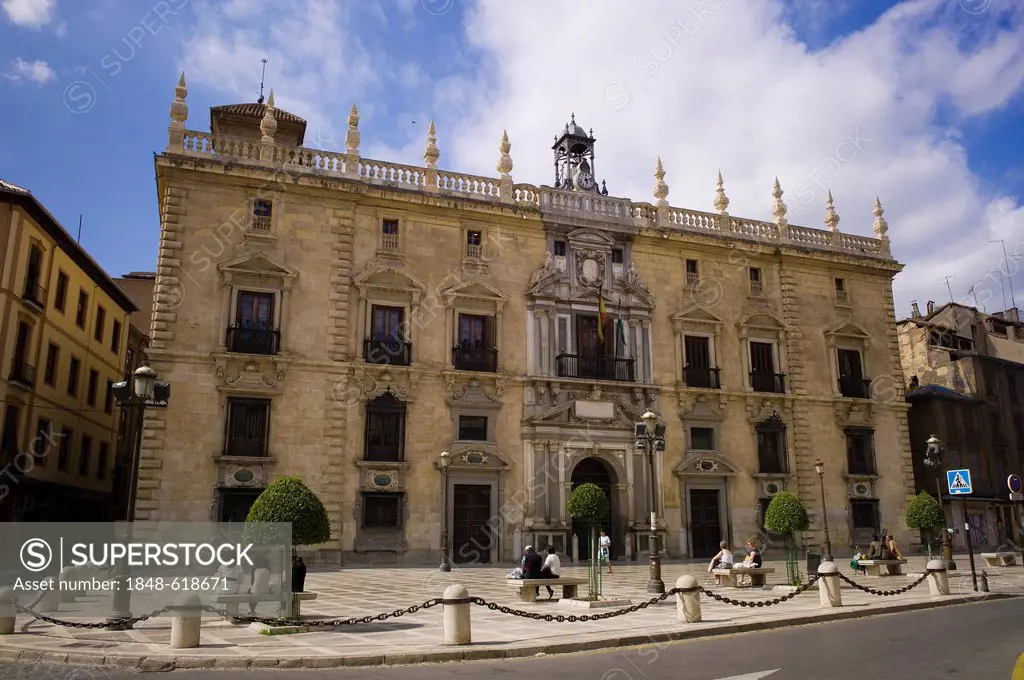 Royal Chancery of Granada, Andalusia's Supreme Court of Justice, Real Chancilleria, Casa de los Agreda, government building, Granada, Andalusia, Spain...
