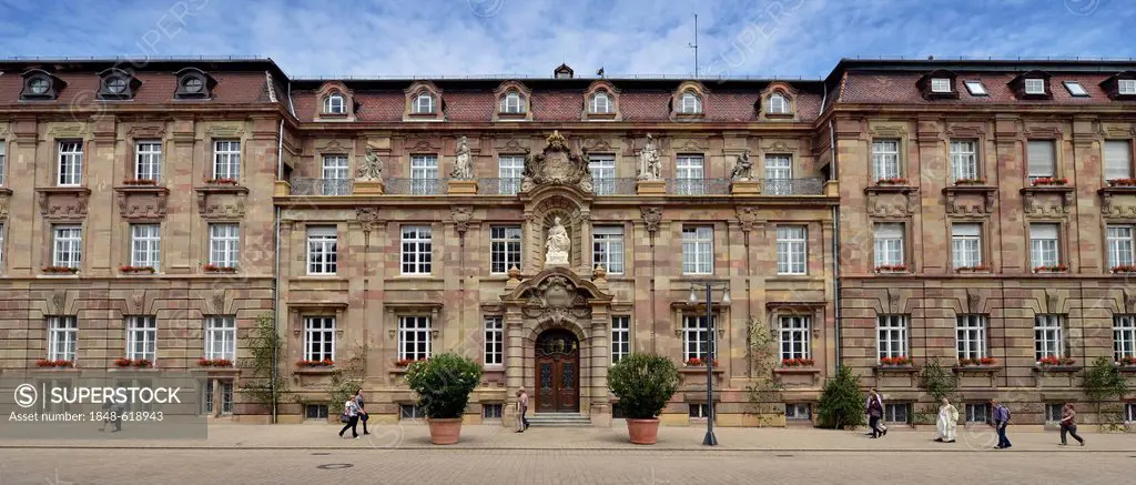 Town hall, Maximilianstrasse street, Via Triumphalis street, Speyer, Rhineland-Palatinate, Germany, Europe, PublicGround