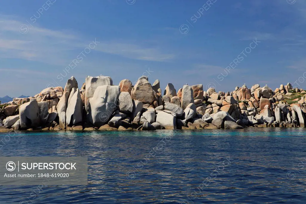 Rock formations, Lavezzi Islands Nature Reserve, Southern Corsica, Corsica, France, Europe