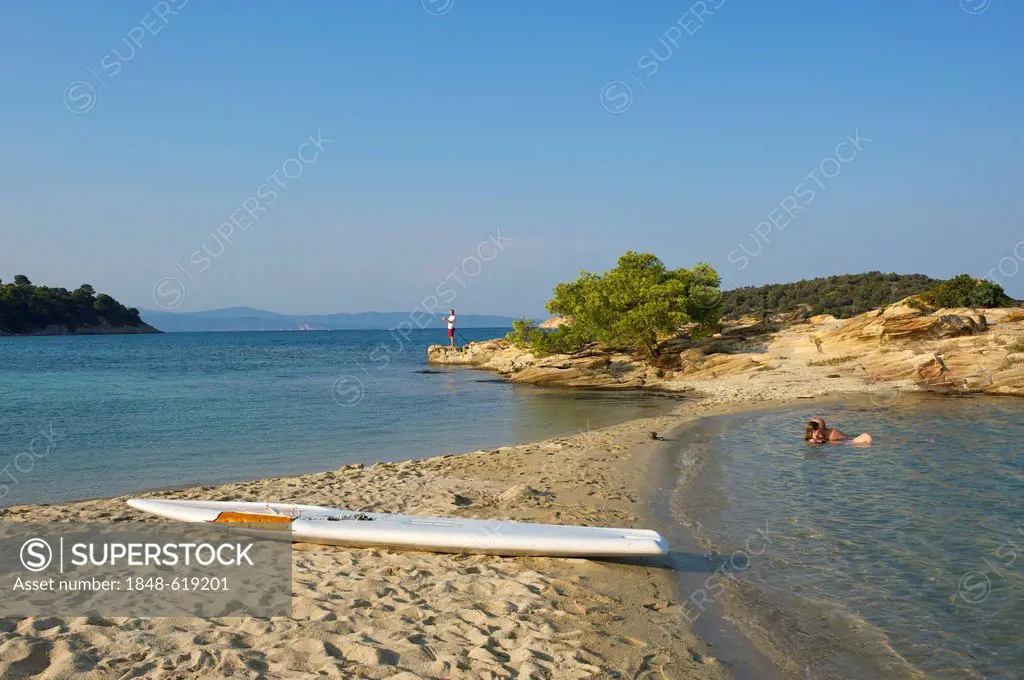 Beach, Lagonisi Beach, Sithonia, Halkidiki, Greece, Europe