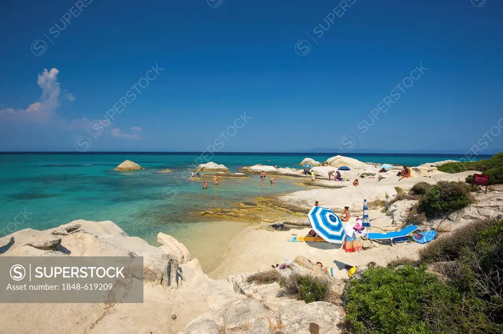 Beach, Portokali Beach, Kavourotypes, Sithonia, Halkidiki, Greece, Europe