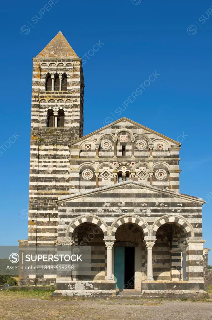 La Basilica della Santissima Trinita di Saccargia church, Sardinia, Italy, Europe