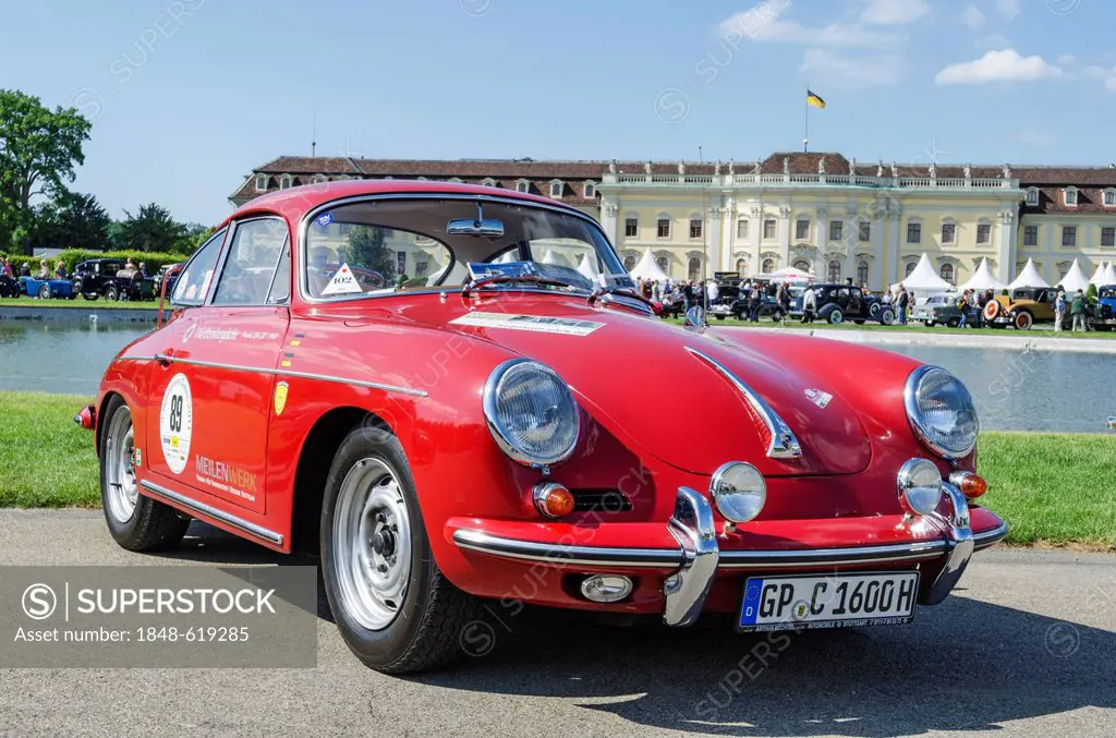 Porsche 356 B Carrera 2, built from 1962, festival of classic cars Retro Classics meets Barock, Schloss Ludwigsburg Palace, Baden-Wuerttemberg, German...