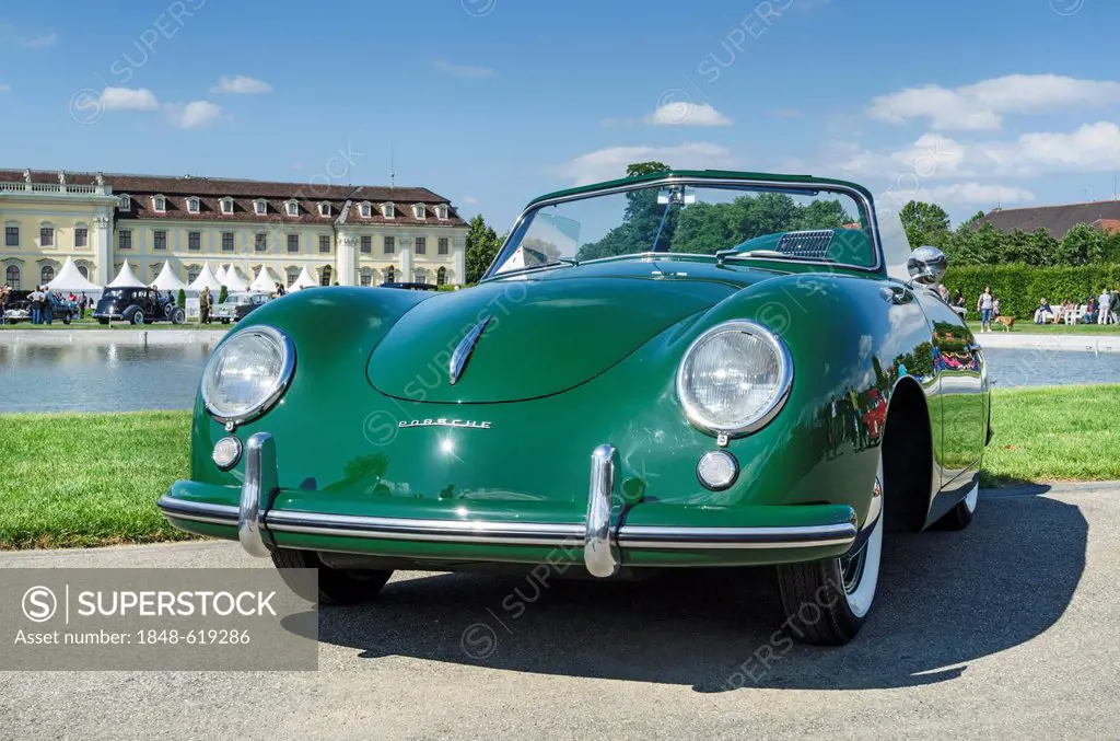 Porsche 356 Speedster, built from 1954, festival of classic cars Retro Classics meets Barock, Schloss Ludwigsburg Palace, Baden-Wuerttemberg, Germany,...