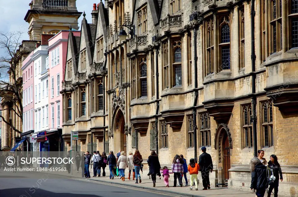 Brasenose College, High Street, inner city, Oxford, Oxfordshire, United Kingdom, Europe