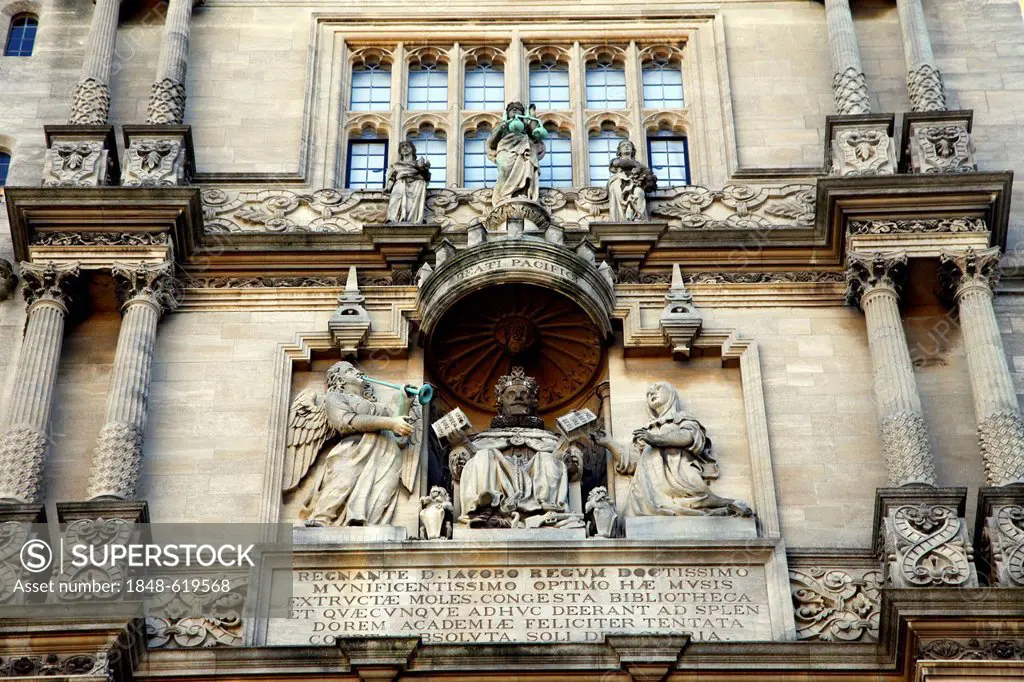 Bodleian Library, main library of the University of Oxford, Oxford, Oxfordshire, United Kingdom, Europe