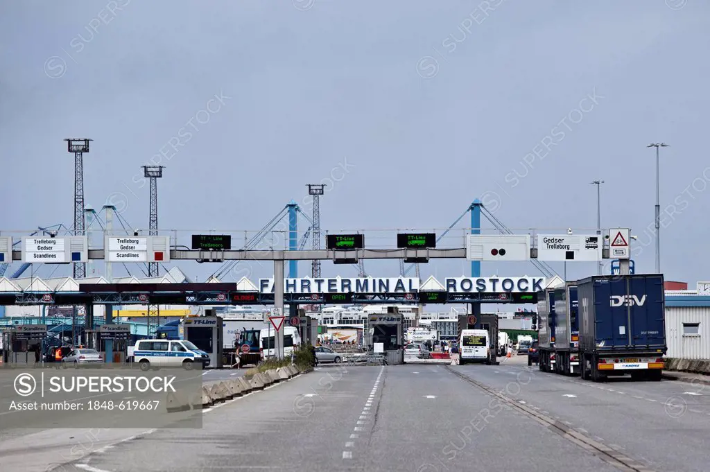 International Port, Rostock, Baltic Coast, Mecklenburg-Western Pomerania, Germany, Europe
