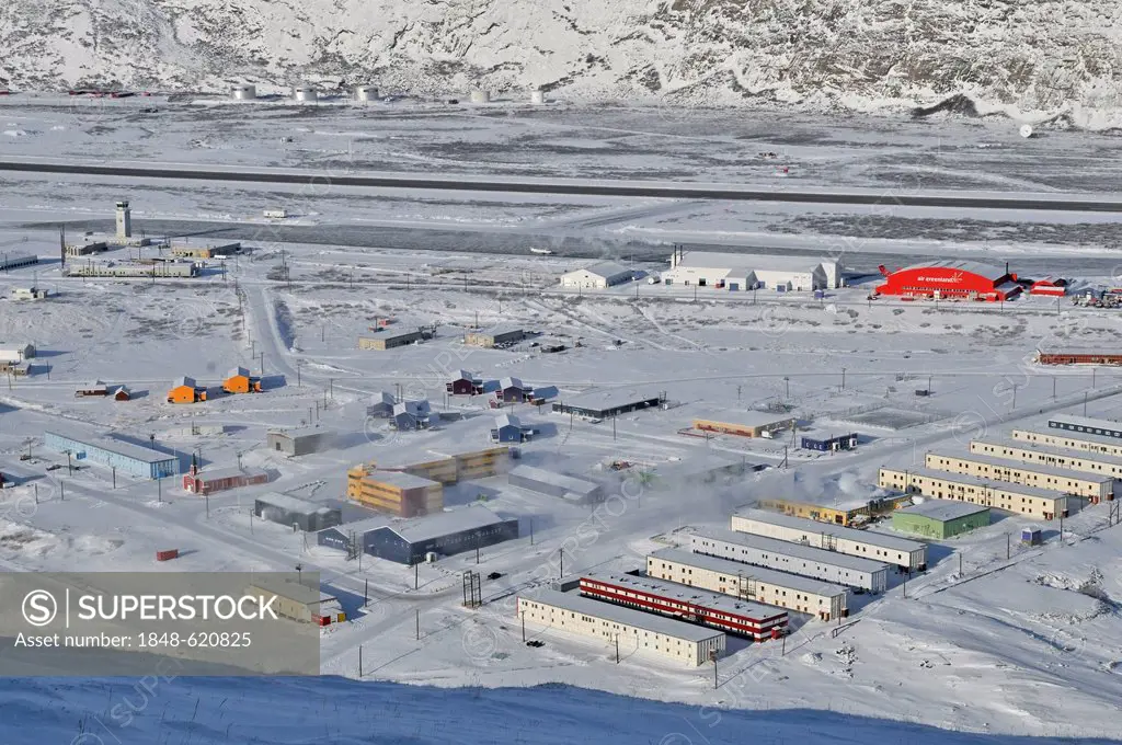 Kangerlussuaq Airport, Greenland, Arctic North America