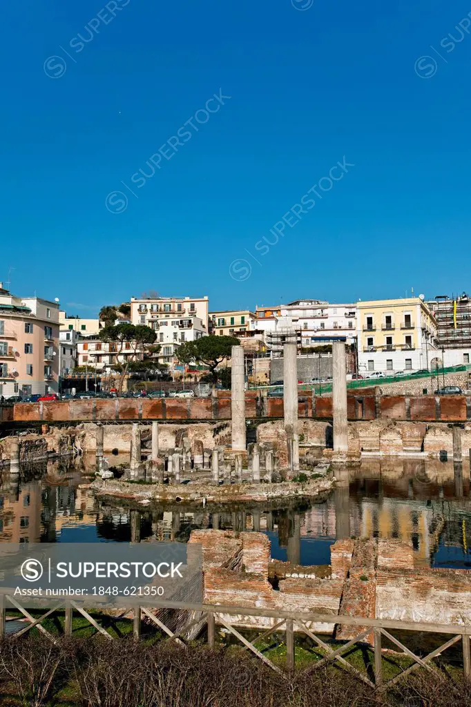 Seraphide Roman Temple, Macellum, Temple Pozzuoli, Puteoli, Naples, Campania, Italy, Europe