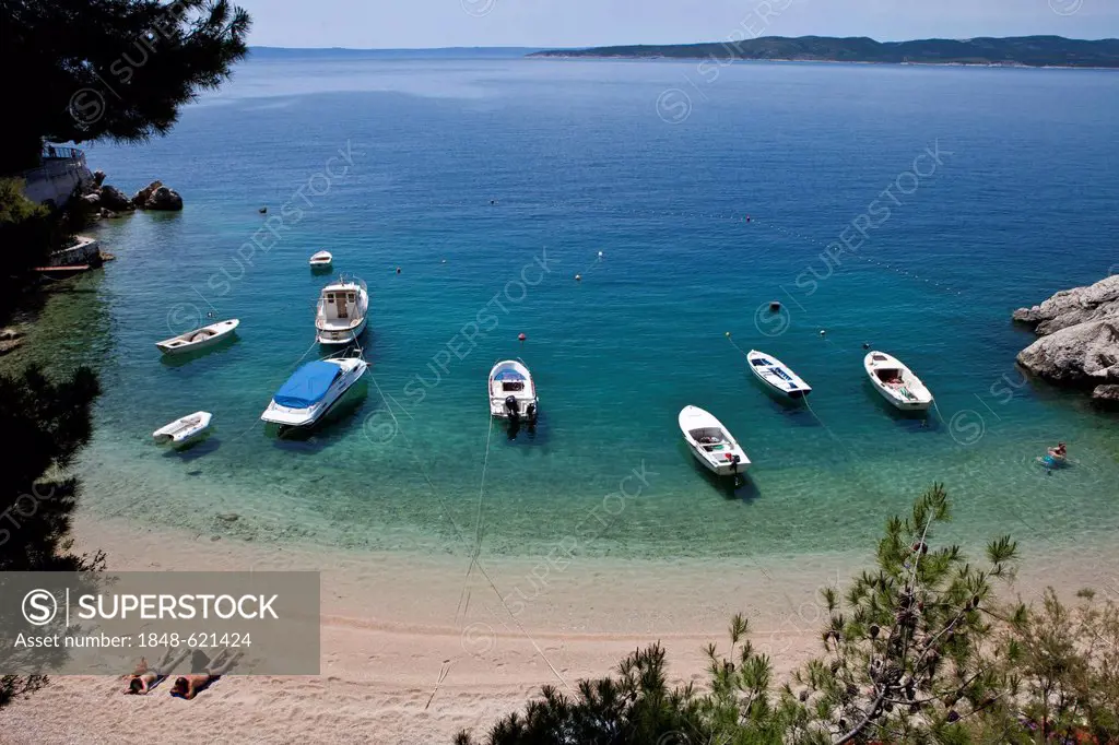 Bay off Podrace, Brela, Makarska Riviera, Dalmatia, Croatia, Europe