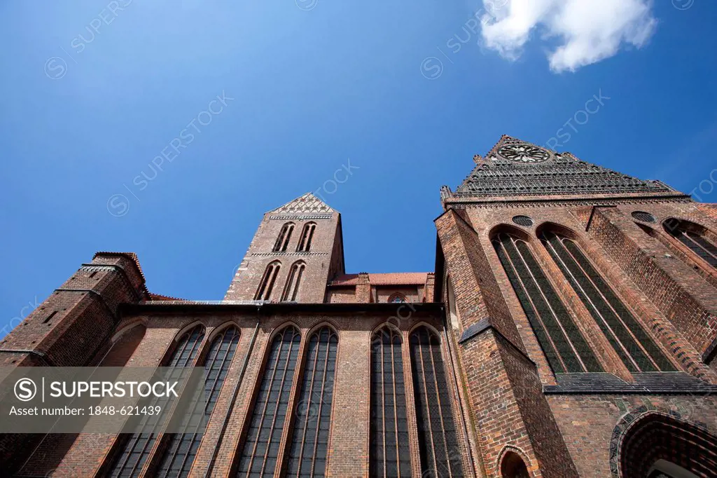 Nikolaikirche, St. Nicholas Church, Wismar, Mecklenburg-Western Pomerania, Germany, Europe