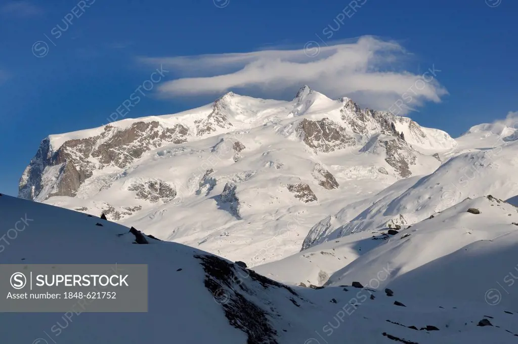 Monte Rosa, Zermatt, Valais, Switzerland, Europe