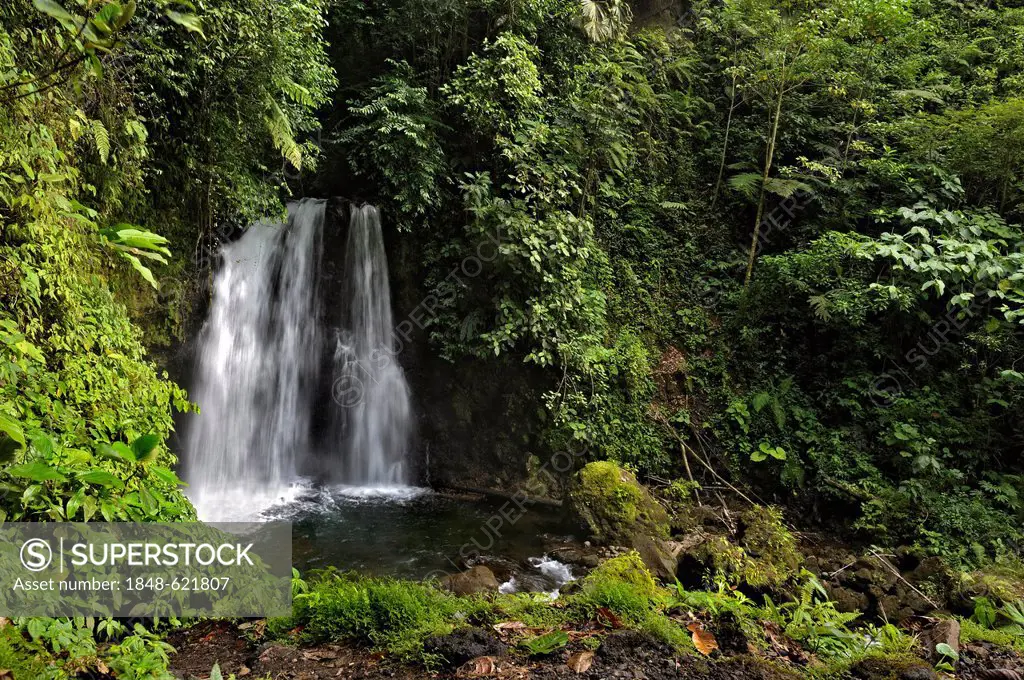 Waterfall near the Arenal Observatory Lodge, Alajuela Province, Costa Rica, Central America