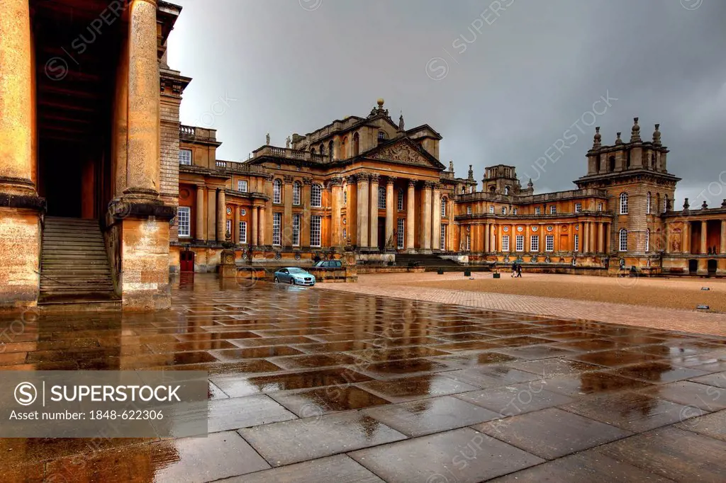 Blenheim Palace and garden, Unesco World Heritage Site, Woodstock, Oxfordshire, Great Britain, Europe