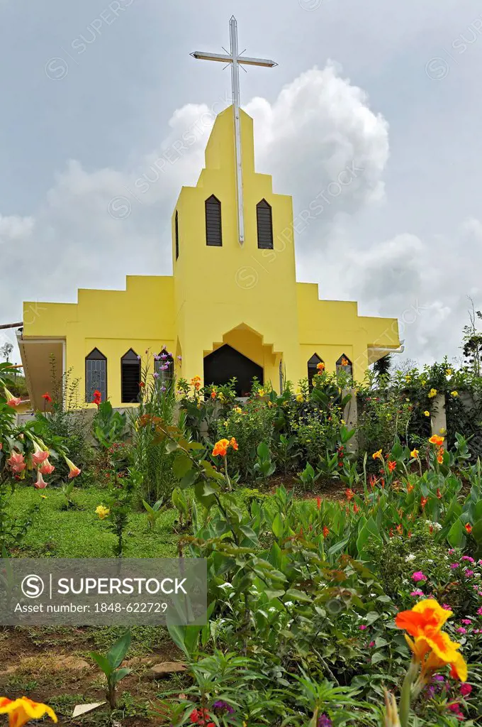 Church near Nuevo Arenal, Alajuela Province, Costa Rica, Central America