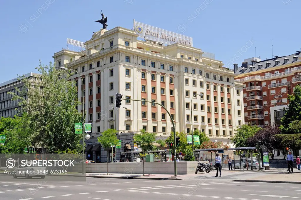 Gran Melia Fenix Hotel, Paseo de la Castellana, main street, Plaza de Colon square, Madrid, Spain, Europe, PublicGround