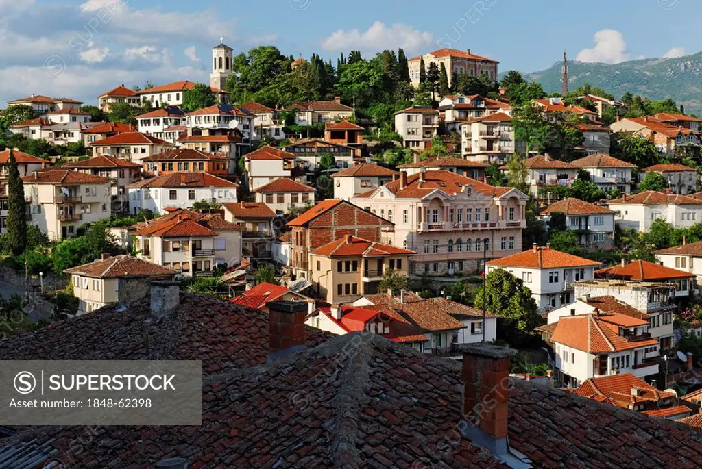 Historic town centre of Ohrid, UNESCO World Heritage Site, Macedonia, FYROM, Former Yugoslav Republic of Macedonia, Europe