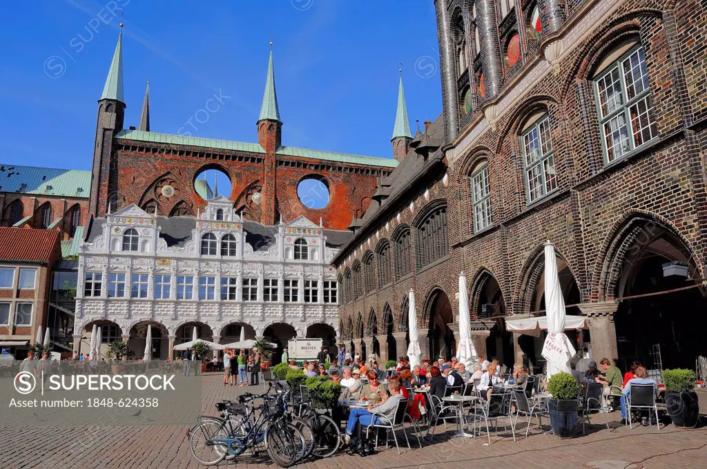 City hall, Luebeck, Schleswig-Holstein, Germany, Europe, PublicGround