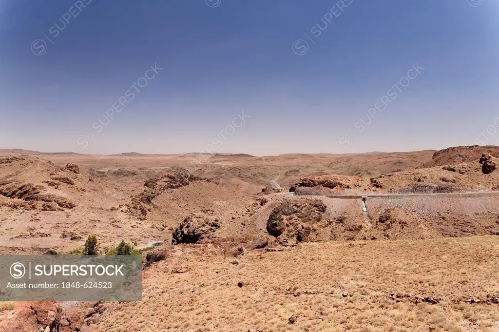Lunar landscape in the Atlas Mountains, Morocco, Maghreb, North Africa, Africa